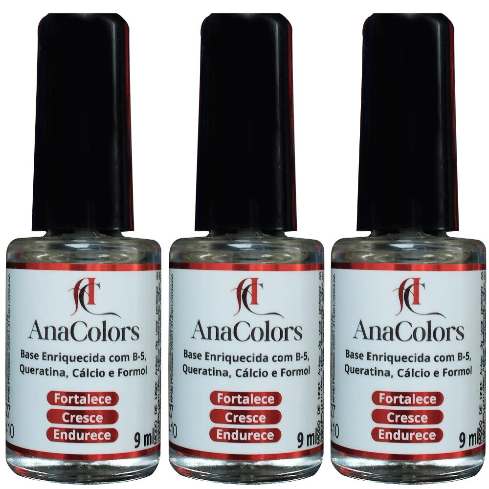 Kit 3 Bases Fortalecedoras AnaColors